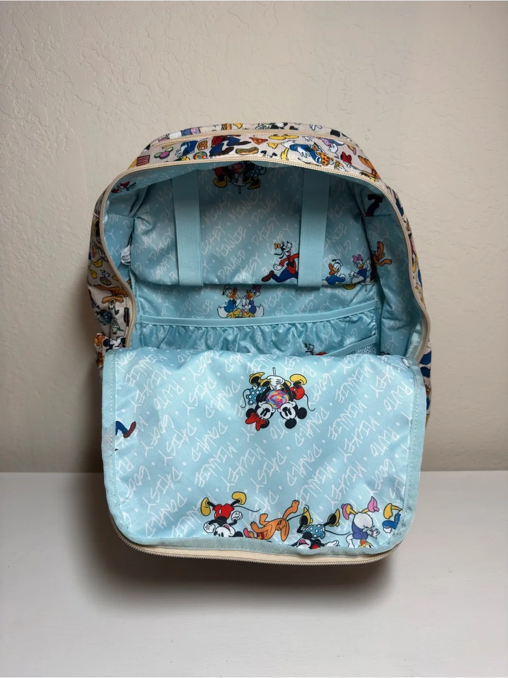 NWT Ju-Ju-Be x Disney BRB Backpack Set Sensational Snacks Changing Pad & PaciPod